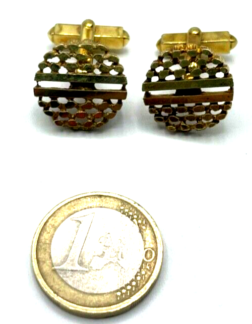 Vintage amerikanisches Golddouble Amerikaner Dublee Manschettenknöpfe Modernist0