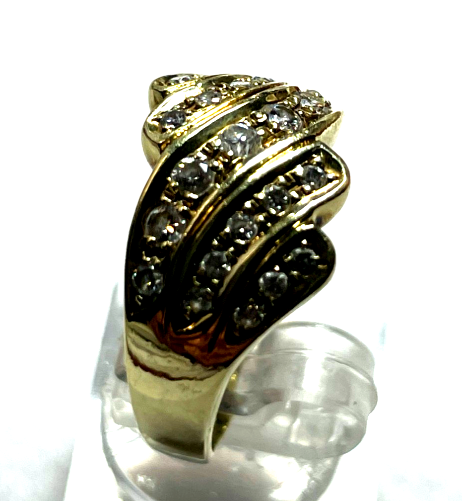 14 K 585 Gold Ring Brillanten Top Wesselton 0,5 ct. Juwelier Ø 18,5 mm RG 581