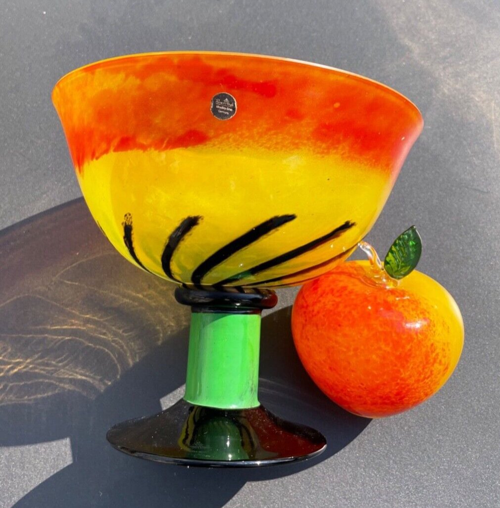 Rosenthal studio-line Nanny Still Serie * Kontiki * Kunstglas Design Fußschale9