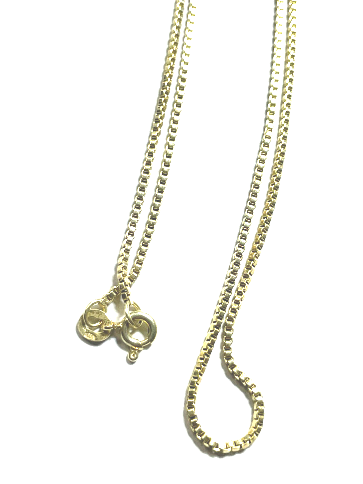 585 Gold 14 K Gelbgold Kette Venezianerkette unisex L 54,5 cm B 1 mm sehr gepfl.0