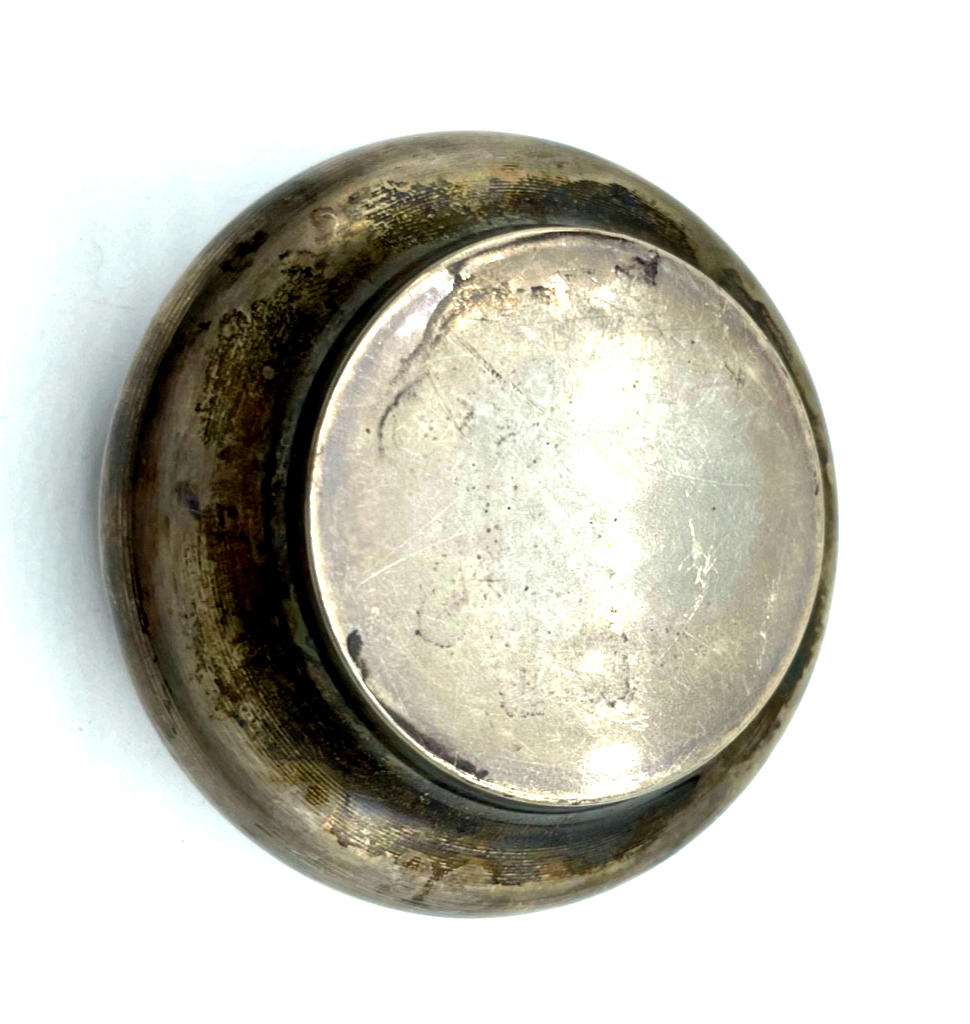 Antik 900 Silber Dose Deckeldose floral Dekor halbplastisch Ø ca. 75 mm 47,12 Gr3