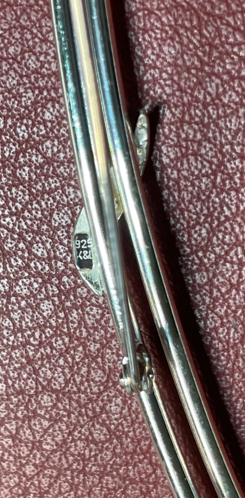 K&L 925 Sterling mega große + moderne Design Anstecknadel 12,5 cm lang gepflegt3