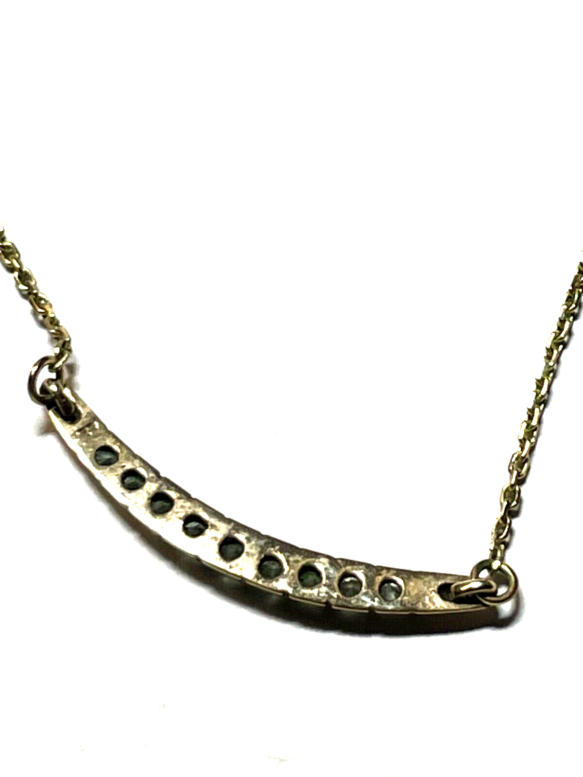 333 Gold 8 K Halskette Collier 9 Weißtopas Juwelier zeitloser Chic L 41 cm7