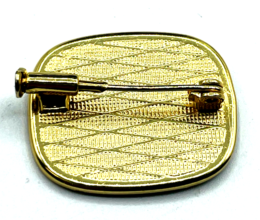 Vintage Toledo Brosche  Anstecknadel  Damaszener Handarbeit vergoldet top gepfl.5
