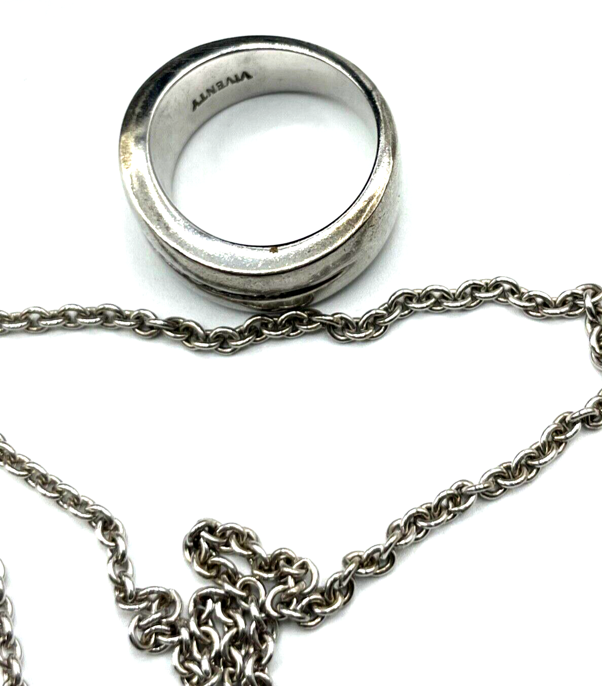 Viventy Bernd Berger Set 925 Silber Ring Bandring + Kette mit Anhänger Zirkonia5