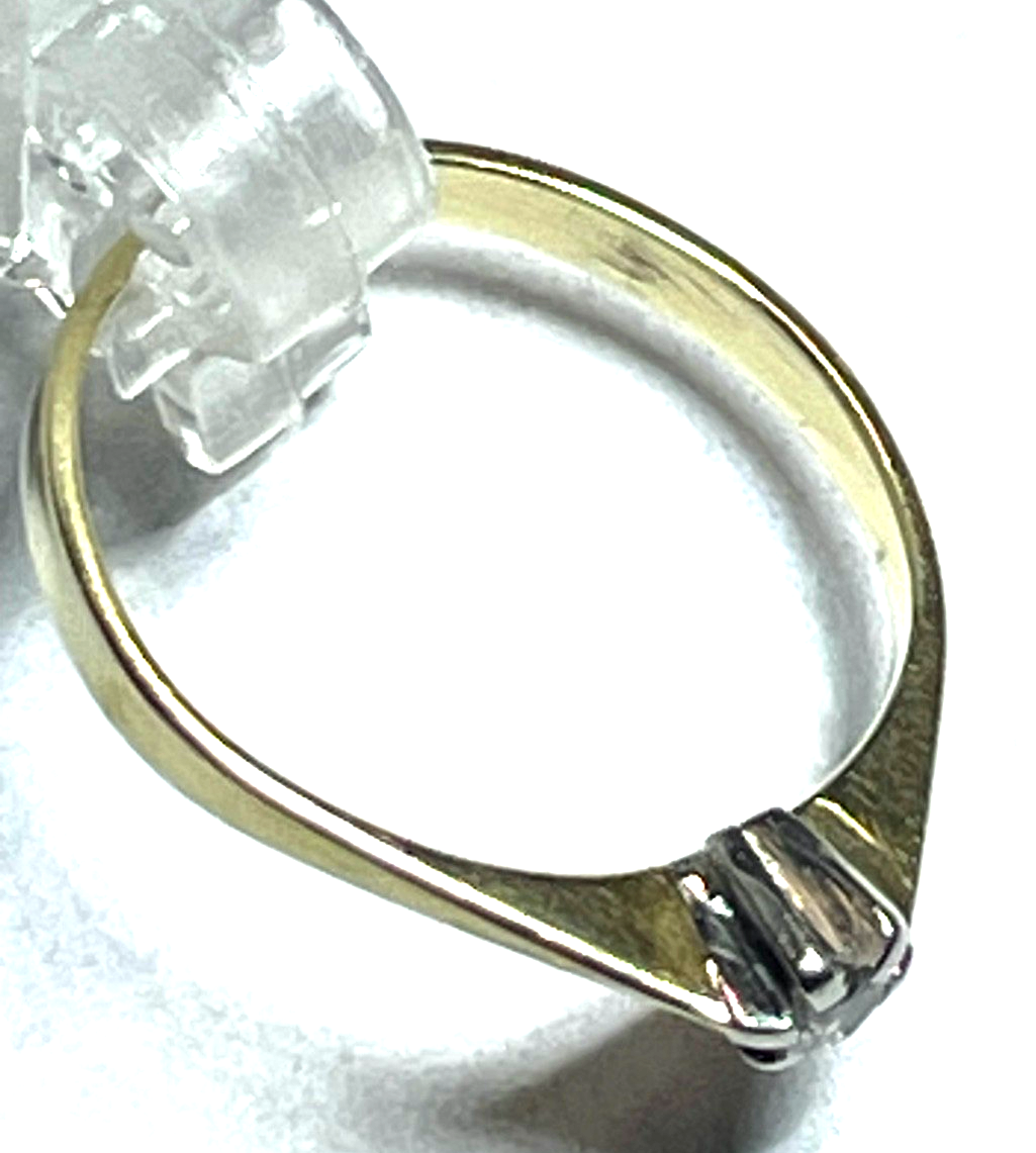 585 Gold 14 K Ring Solitär Brillant 0,1 ct. Juwelier Qualität RG 55 Verlobung3
