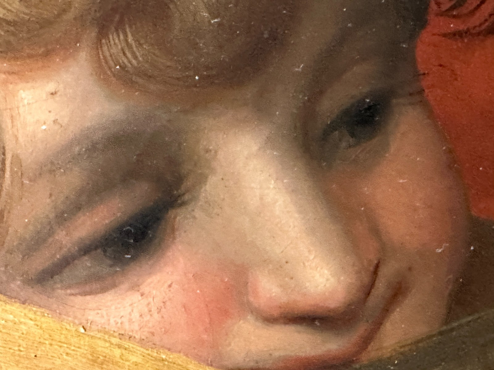 Engel mit Laute nach Rosso Fiorentino (1494-1540) – Öl auf Leinwand - 19. Jh.5