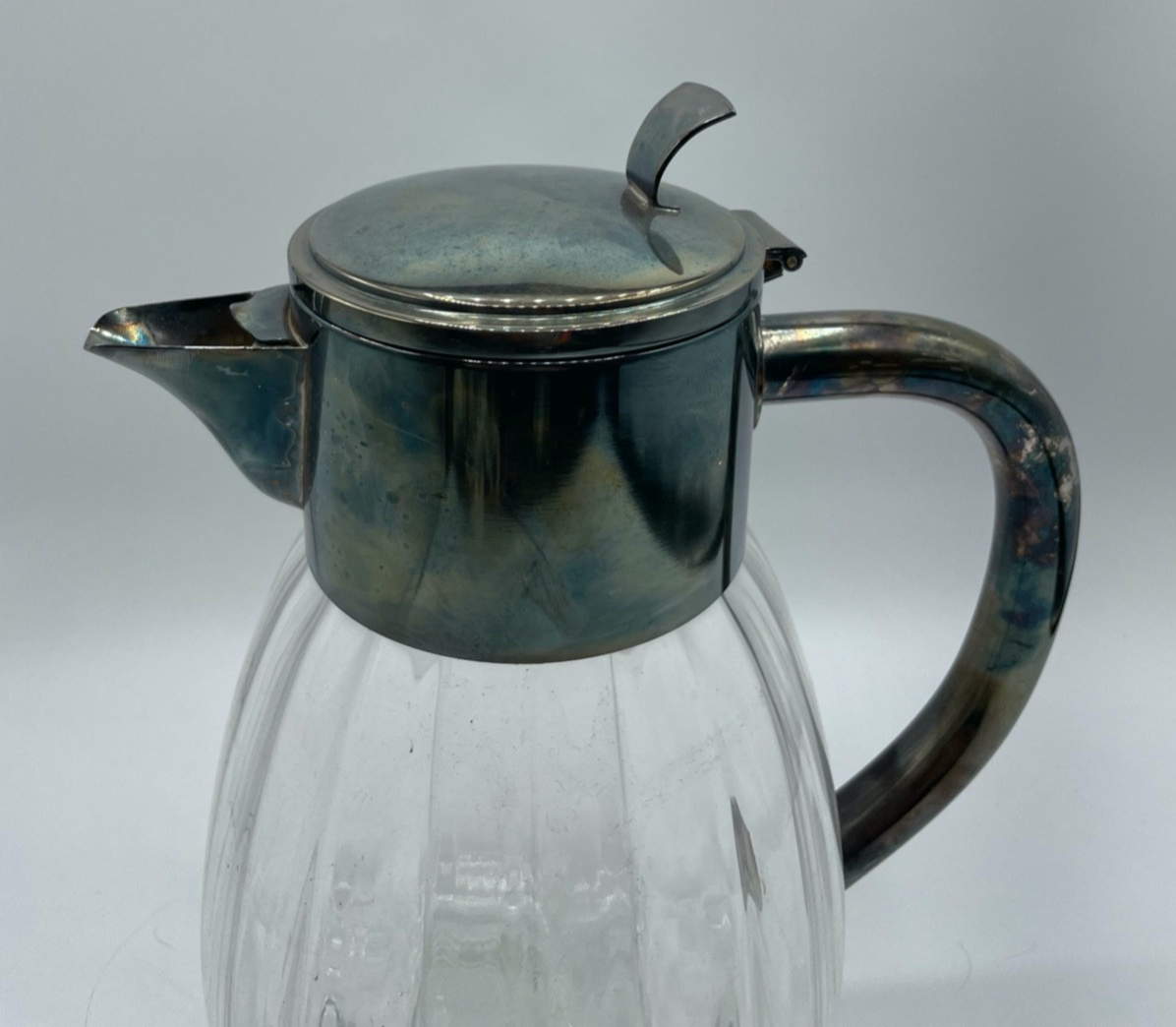 Vintage WMF Kalte Ente Kristallglas Krug versilberte Montur 2 Ltr  Top Gepflegt3