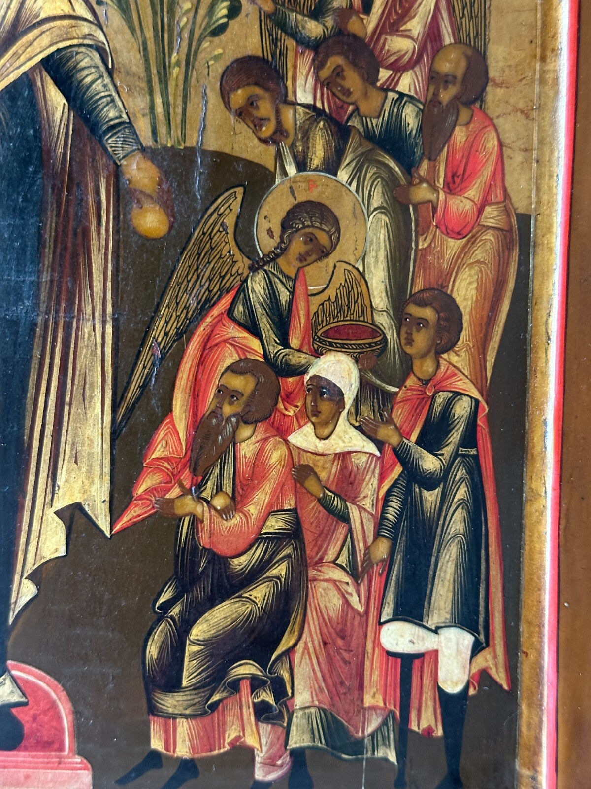 Ikone Gottesmutter ‚aller betrübten Freunde‘ - Russland um 1800 - Eitempera Holz5