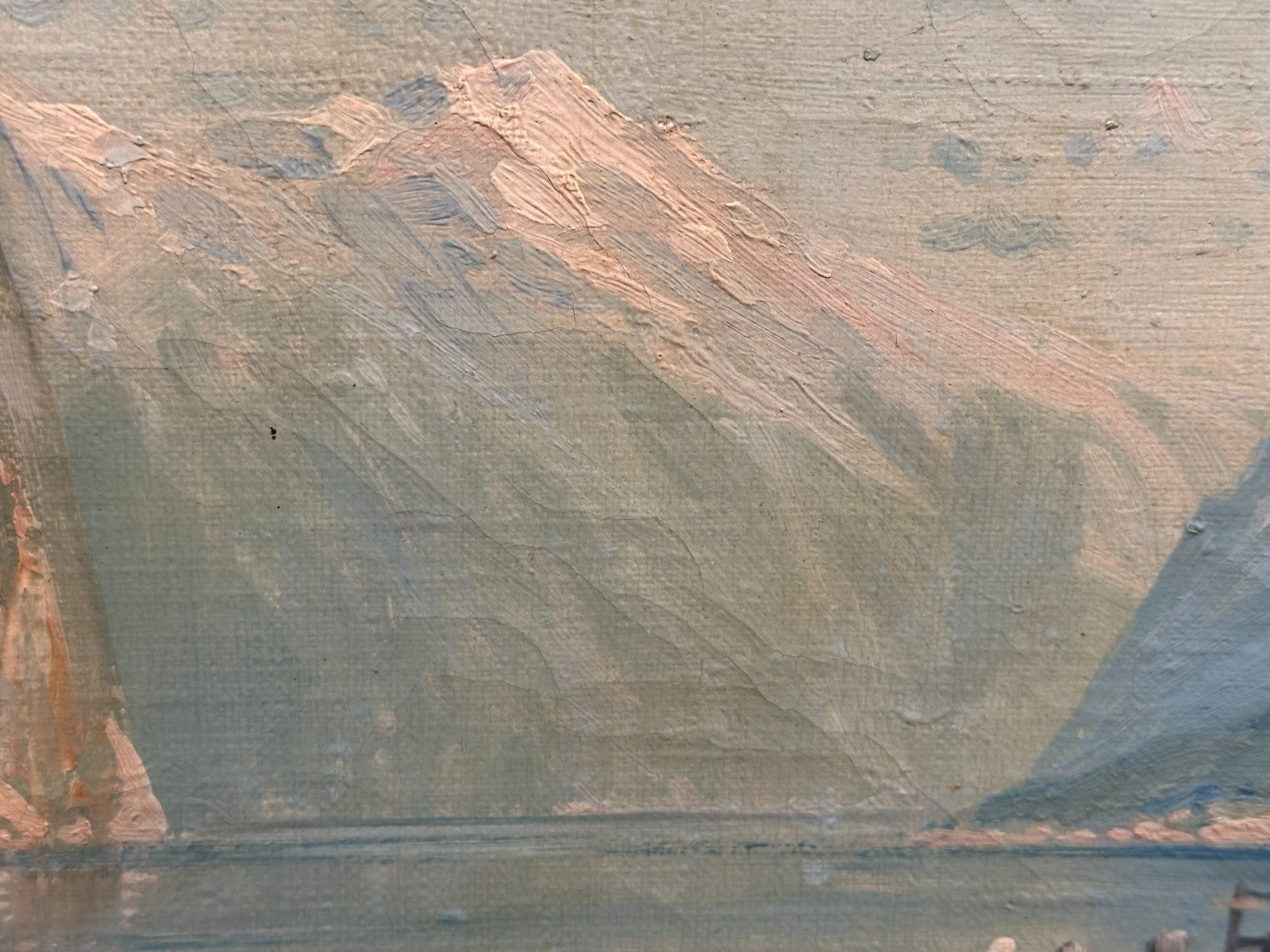 Carl Berthold  geb. 1870 - Fjord mit Dampfschiff - Öl auf Leinwand - signiert12
