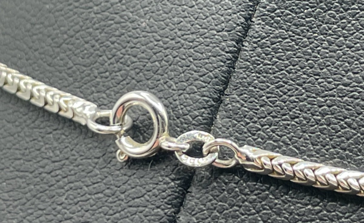 585 Gold 14 K Gold Weißgold Fuchsschwanz Collier L42,5cm B2mm Juwelier Qualität5