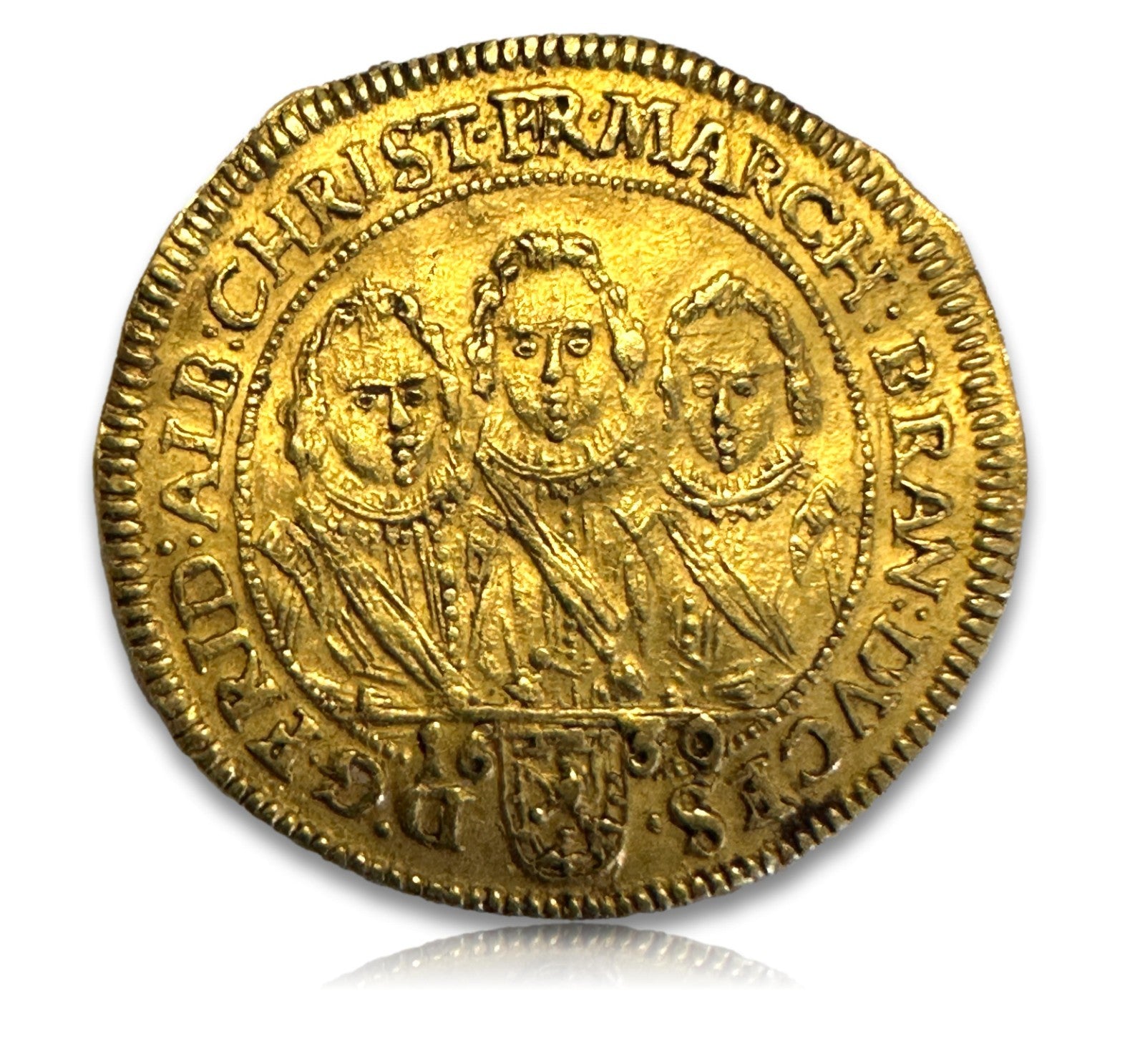 Markgraftum Brandenburg-Ansbach - Dreibrüder-Dukat - 1630 - 986er Gold Münze VZ0