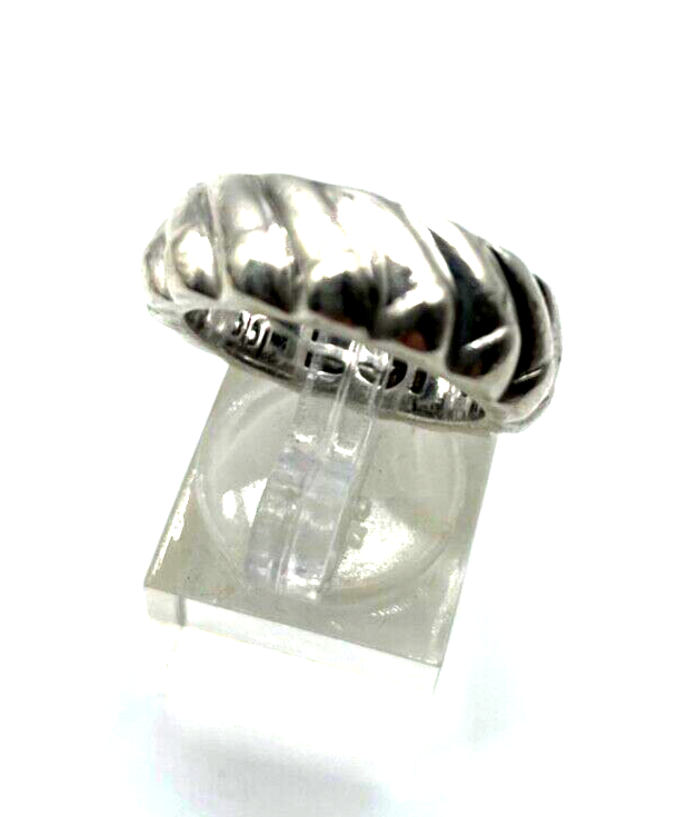Massiver 925 Sterling Silber Bandring ESPRIT top gepfl. über 10 Gramm RG 55 B8mm1