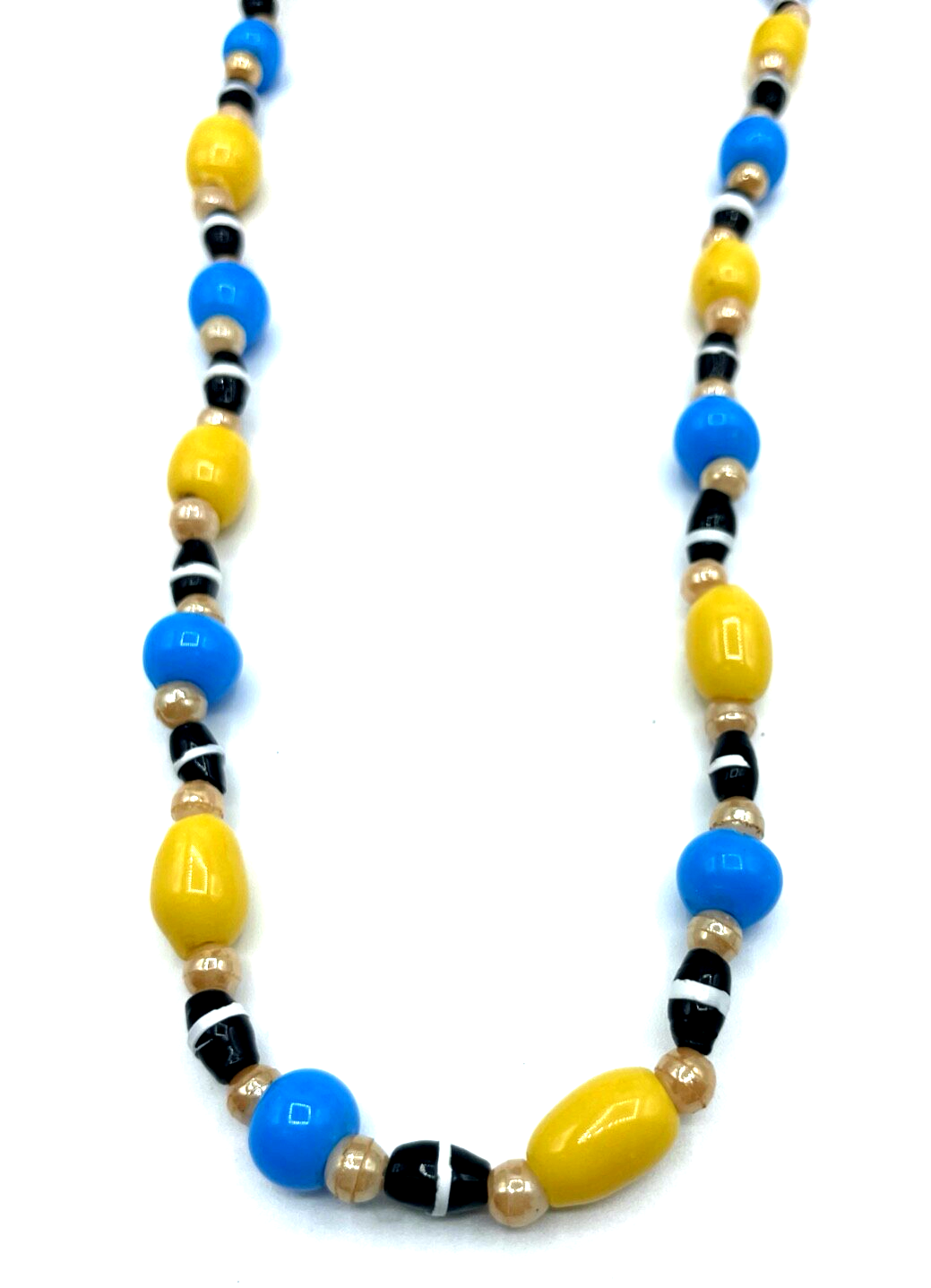 Original Charleston Kette handgemachte Glasperlen Flapper Halskette 20er J L 1051