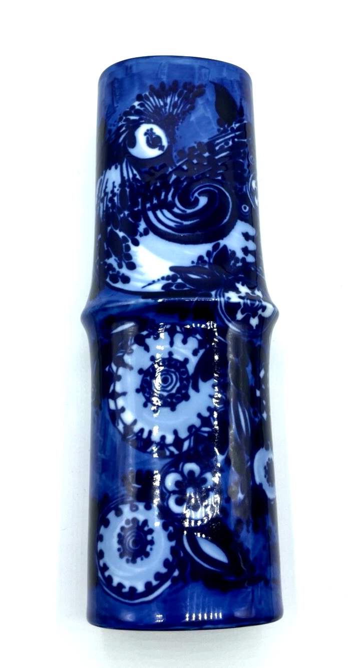 Vintage große Rosenthal Porzellan Vase Björn Wiinblad Kobalt Blau H 31 cm5