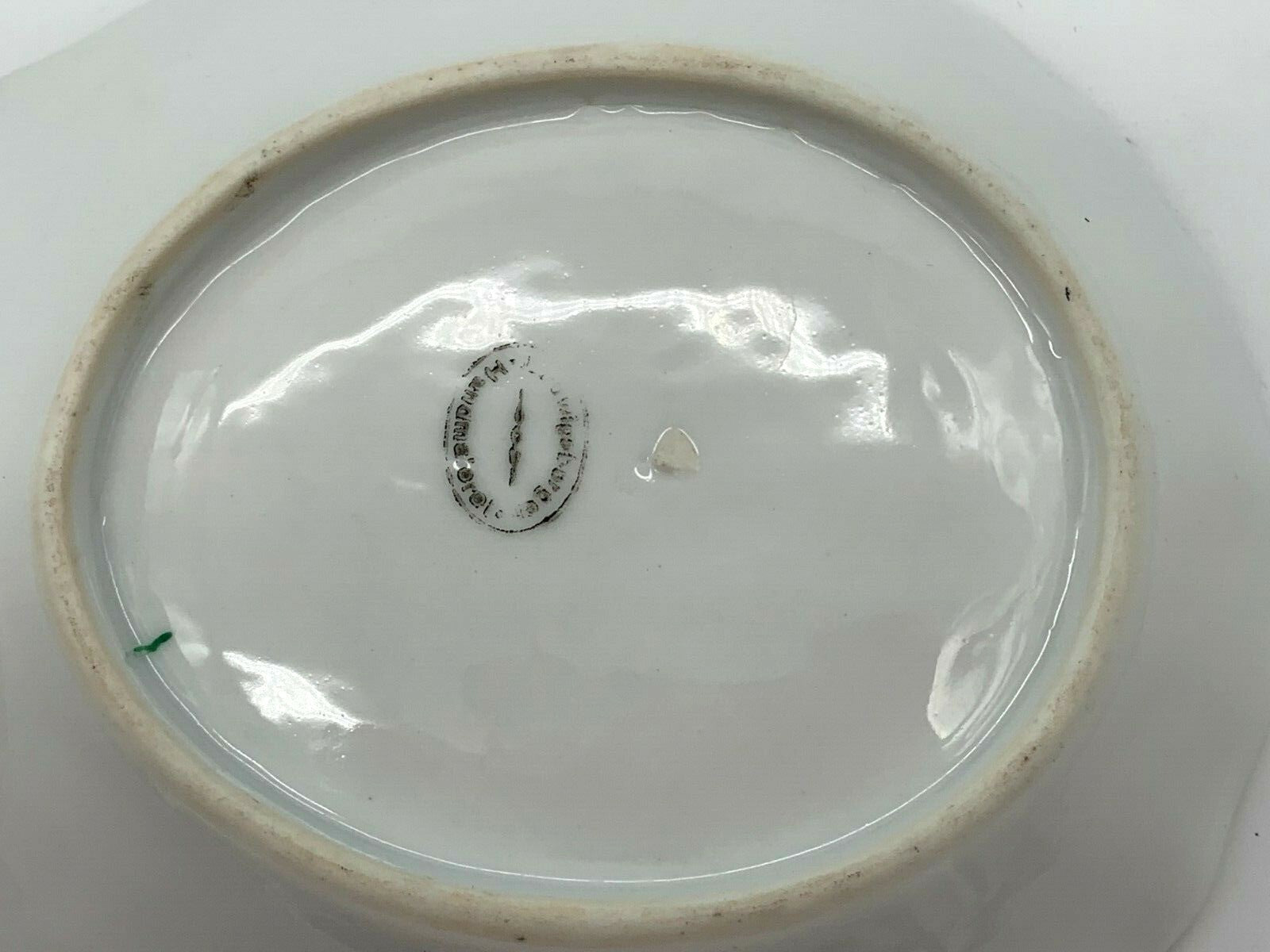 Ludwigsburger Porzellan - Muschel Schale - Handbemalt -  ca. 20er Jahre - Gold6