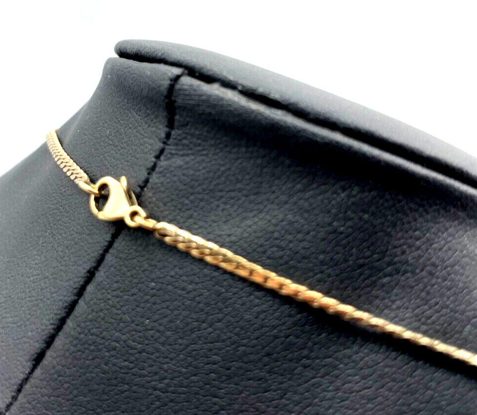 Solide 585 Gold 14 K Kette Collier Saphir und Brillanten L 43 cm 9,16Gr Juwelier2