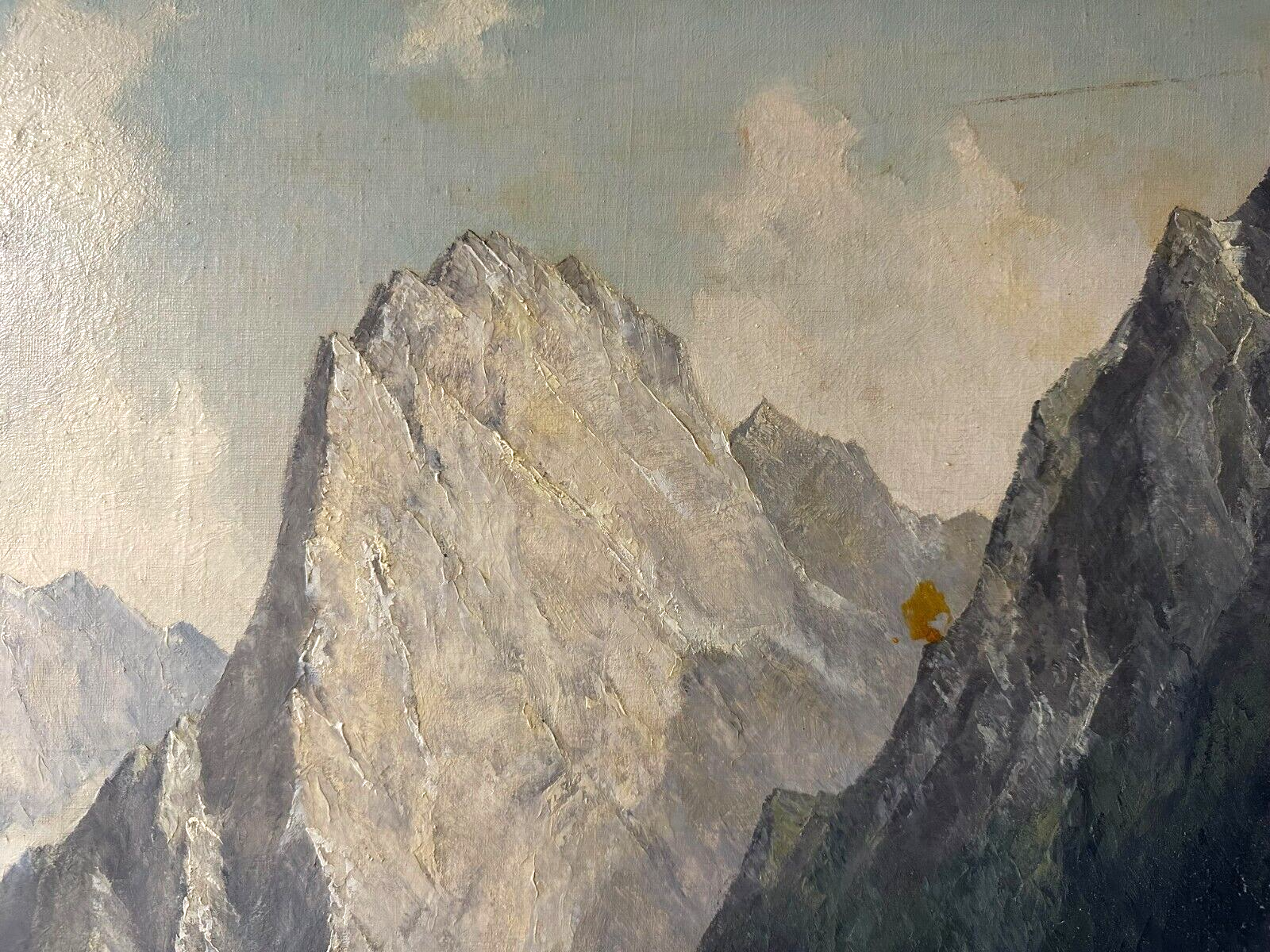 Öl auf auf Leinwand - Tiroler Hof mit wilden Kaiser - Meyer München - signiert1