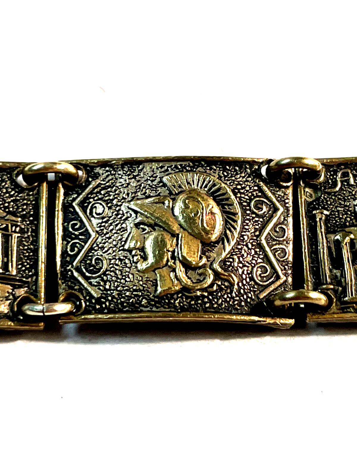 Antik Armband Reise Souvenir Andenken Griechenland Tempel Götter etc. L 19 cm10